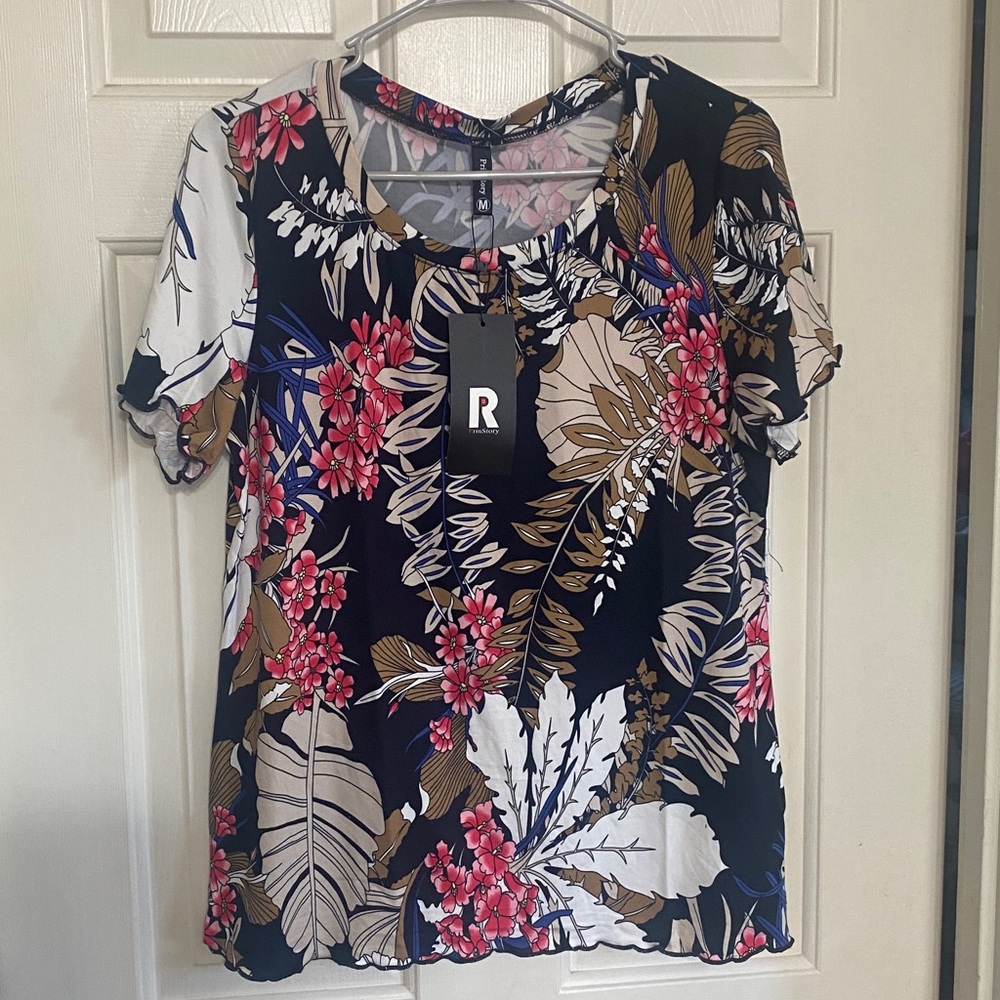 Floral Print Pajama Set - Picture 2 of 7